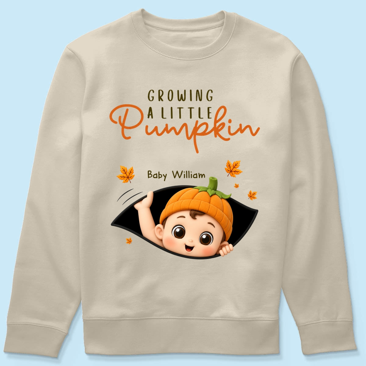 Trending Baby Pumpkin - Personalized Shirt - Fall Season Gift For Wife, Daughter - Pregnancy Announcement