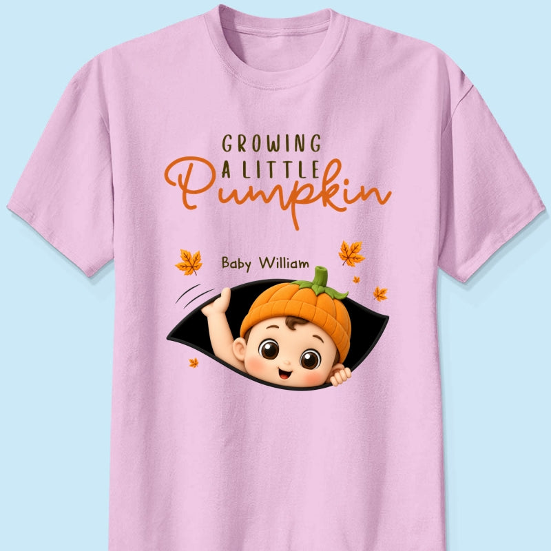 Trending Baby Pumpkin - Personalized Shirt - Fall Season Gift For Wife, Daughter - Pregnancy Announcement
