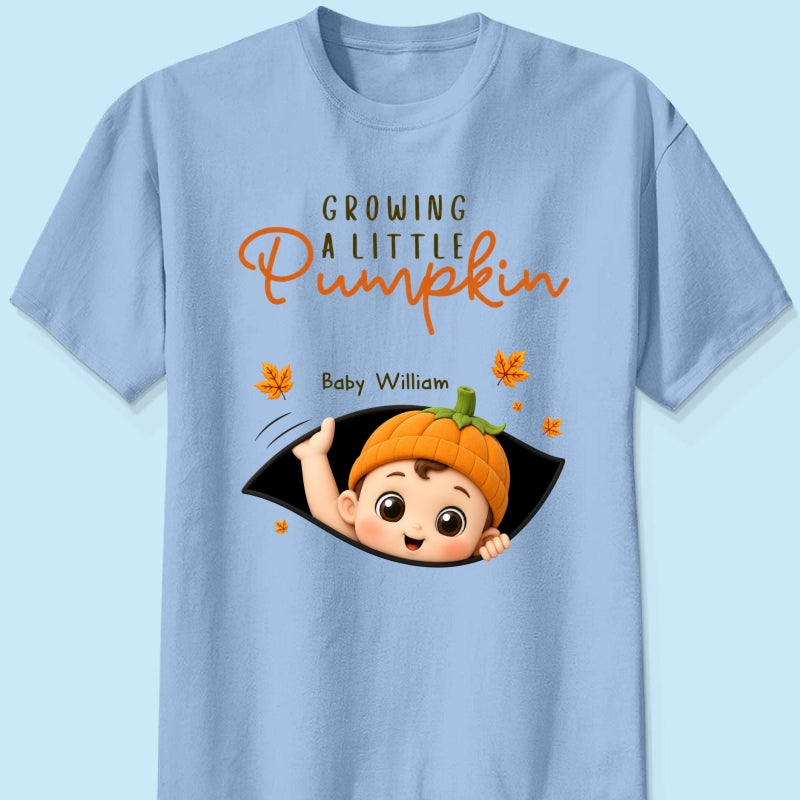 Trending Baby Pumpkin - Personalized Shirt - Fall Season Gift For Wife, Daughter - Pregnancy Announcement
