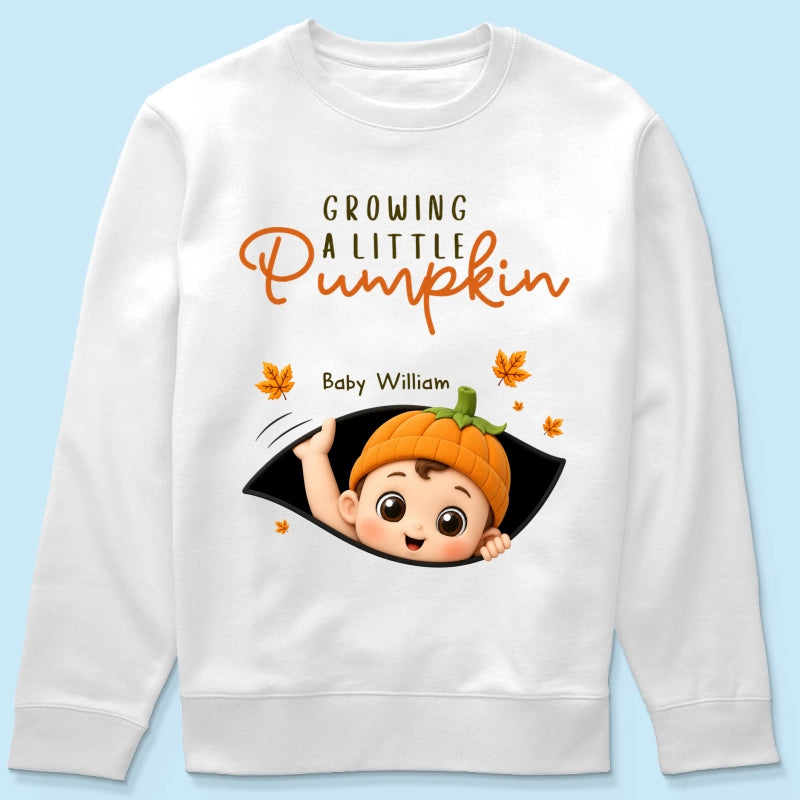 Trending Baby Pumpkin - Personalized Shirt - Fall Season Gift For Wife, Daughter - Pregnancy Announcement