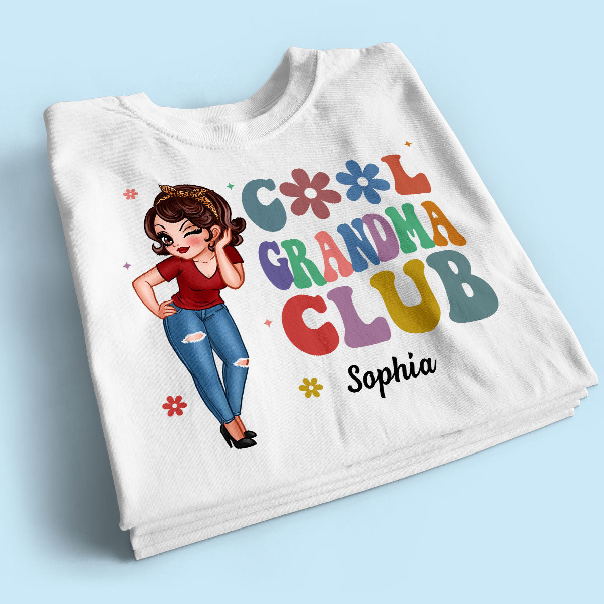 Cool Grandma Club Pretty Woman Personalized Shirt