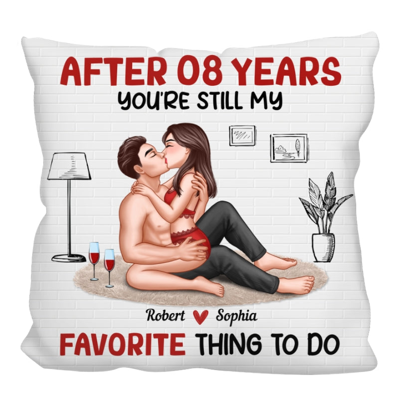 Sexy Couple Kissing In Living Room Personalized Pillow