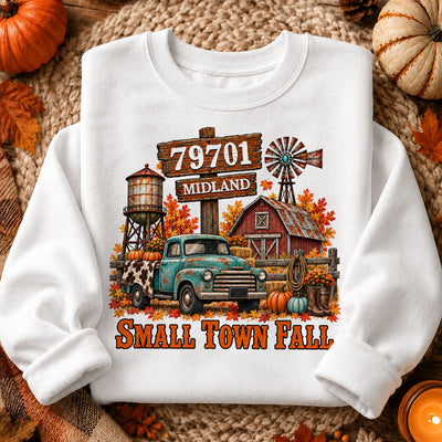 Small Town Fall Western Zip Code - Personalized Shirt