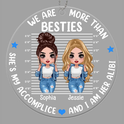 Cool Doll Besties Accomplice Alibi Personalized Acrylic Ornament