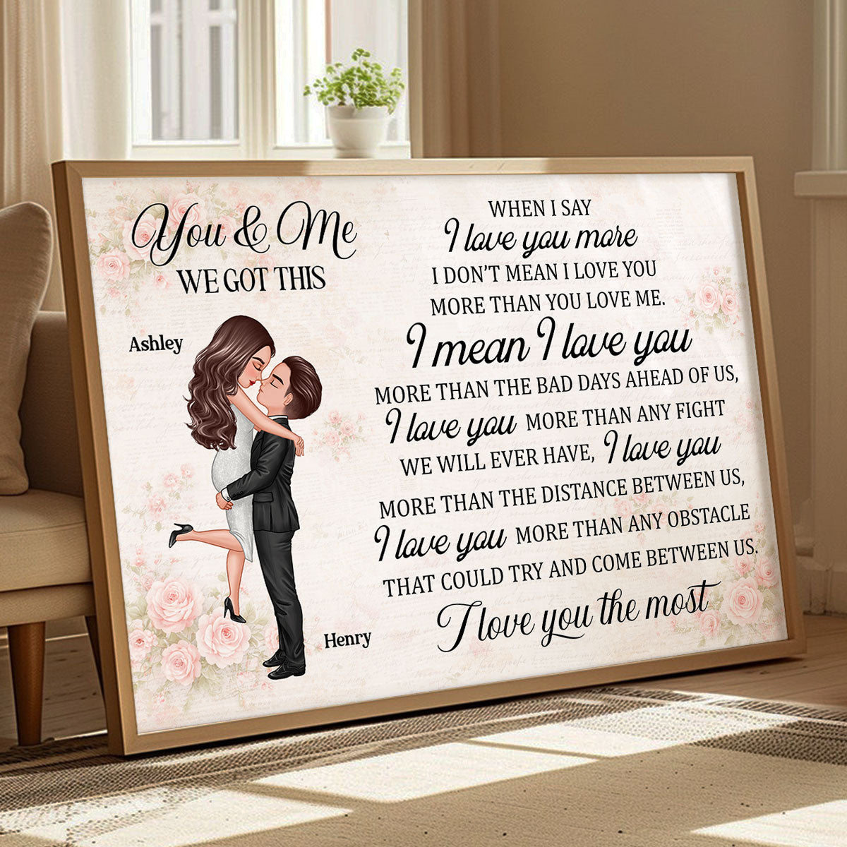 You & Me We Got This Couple - Personalized Poster - Gift for Couple