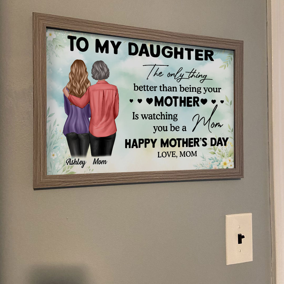 To My Daughter From Mom - Personalized Poster - Heartfelt Gift For Daughter