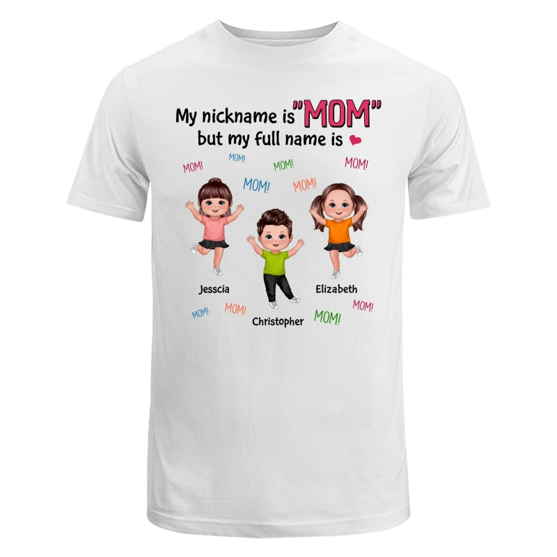 My Full Name Is Mom Mom Mom Dancing Doll Kids Personalized Shirt