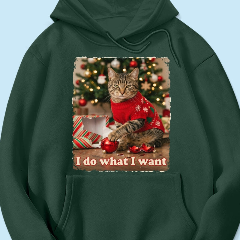I Do What I Want Trouble Maker Upload Pet Photo - Personalized Shirt - Funny Christmas Gift For Pet Lovers
