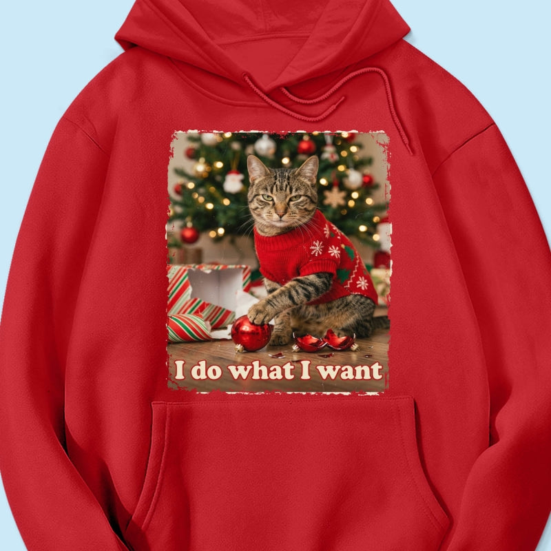 I Do What I Want Trouble Maker Upload Pet Photo - Personalized Shirt - Funny Christmas Gift For Pet Lovers