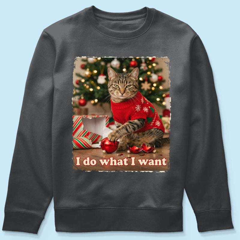 I Do What I Want Trouble Maker Upload Pet Photo - Personalized Shirt - Funny Christmas Gift For Pet Lovers