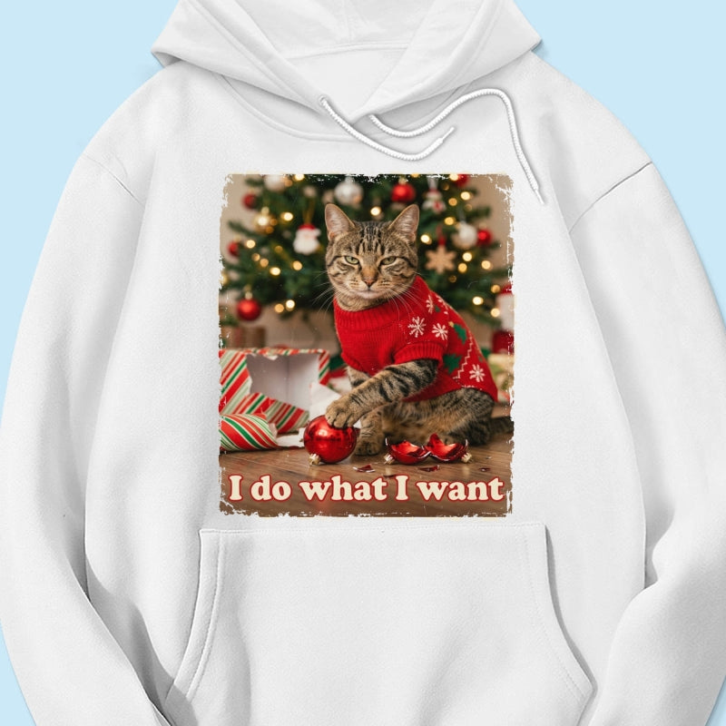 I Do What I Want Trouble Maker Upload Pet Photo - Personalized Shirt - Funny Christmas Gift For Pet Lovers