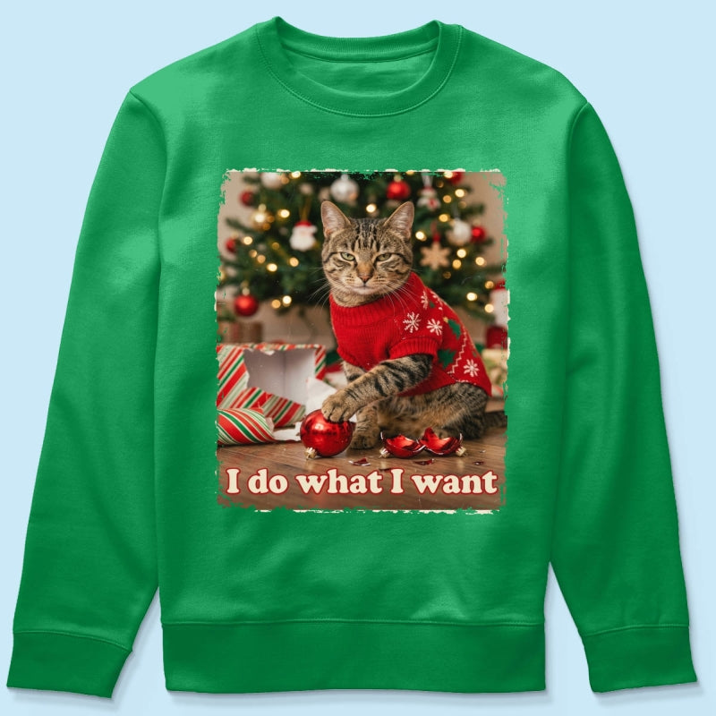 I Do What I Want Trouble Maker Upload Pet Photo - Personalized Shirt - Funny Christmas Gift For Pet Lovers