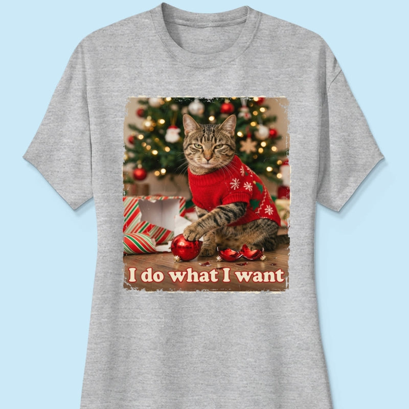 I Do What I Want Trouble Maker Upload Pet Photo - Personalized Shirt - Funny Christmas Gift For Pet Lovers