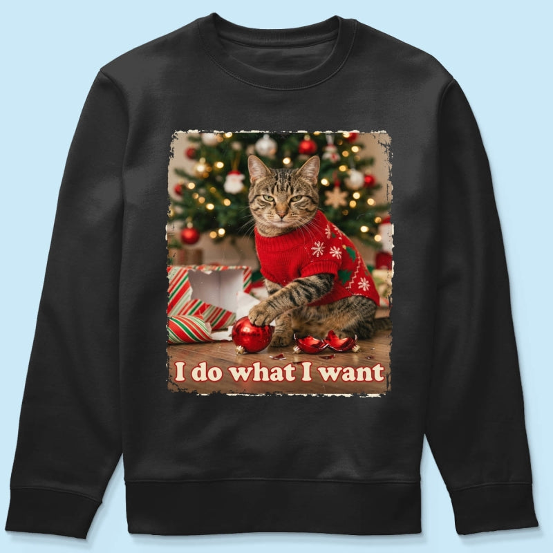I Do What I Want Trouble Maker Upload Pet Photo - Personalized Shirt - Funny Christmas Gift For Pet Lovers