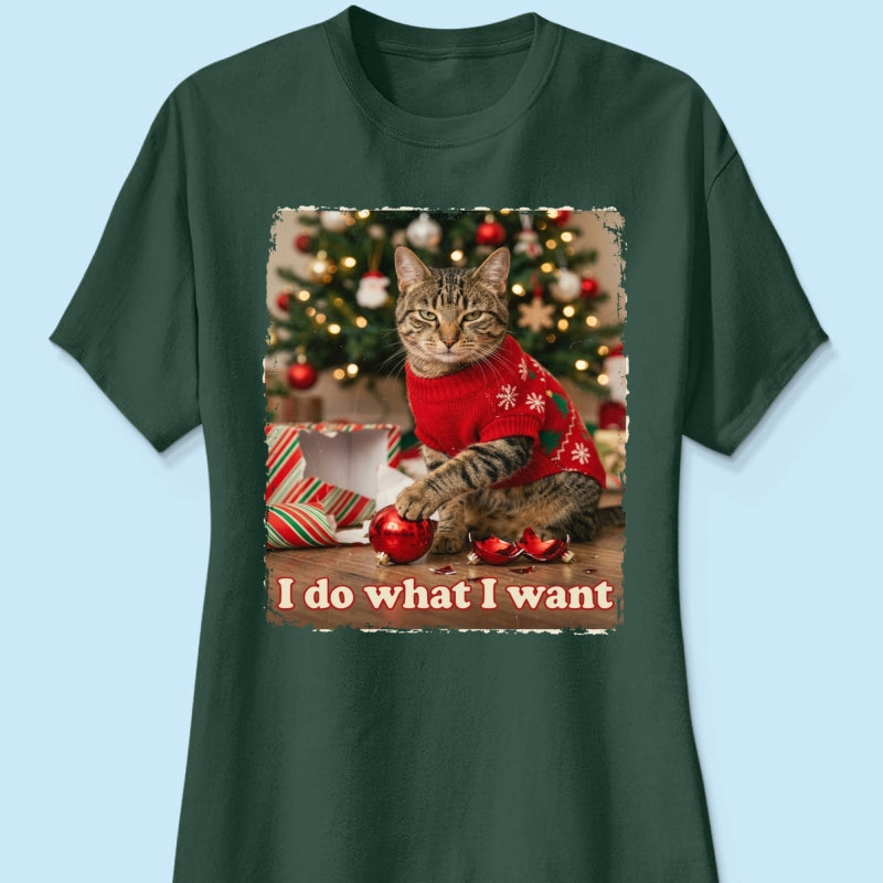 I Do What I Want Trouble Maker Upload Pet Photo - Personalized Shirt - Funny Christmas Gift For Pet Lovers