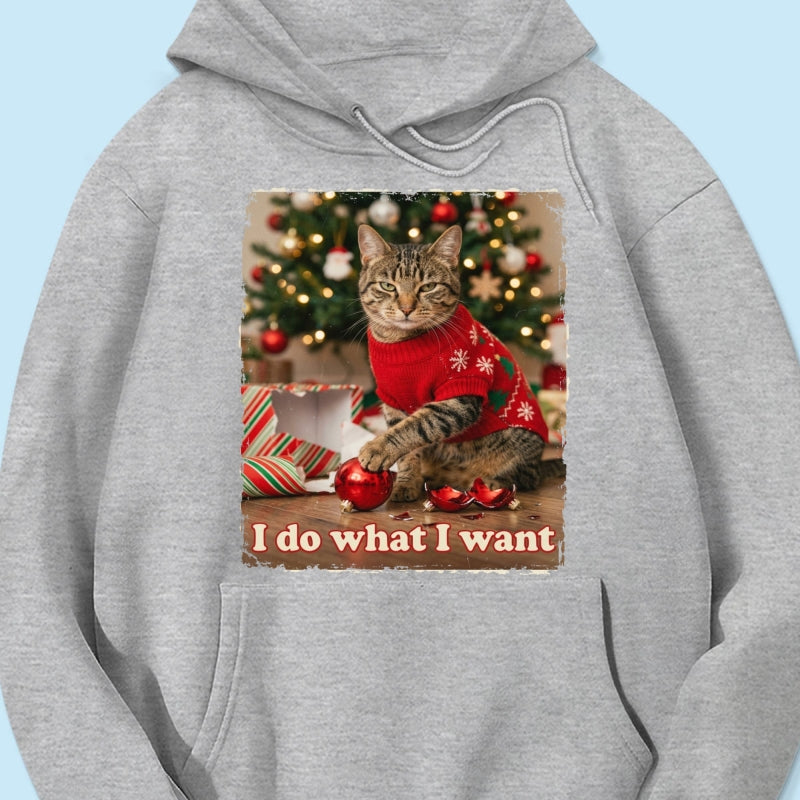 I Do What I Want Trouble Maker Upload Pet Photo - Personalized Shirt - Funny Christmas Gift For Pet Lovers