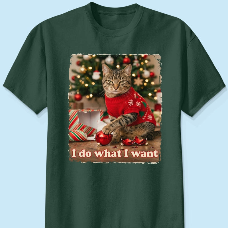 I Do What I Want Trouble Maker Upload Pet Photo - Personalized Shirt - Funny Christmas Gift For Pet Lovers