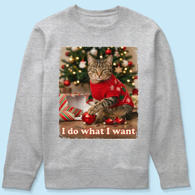 I Do What I Want Trouble Maker Upload Pet Photo - Personalized Shirt - Funny Christmas Gift For Pet Lovers