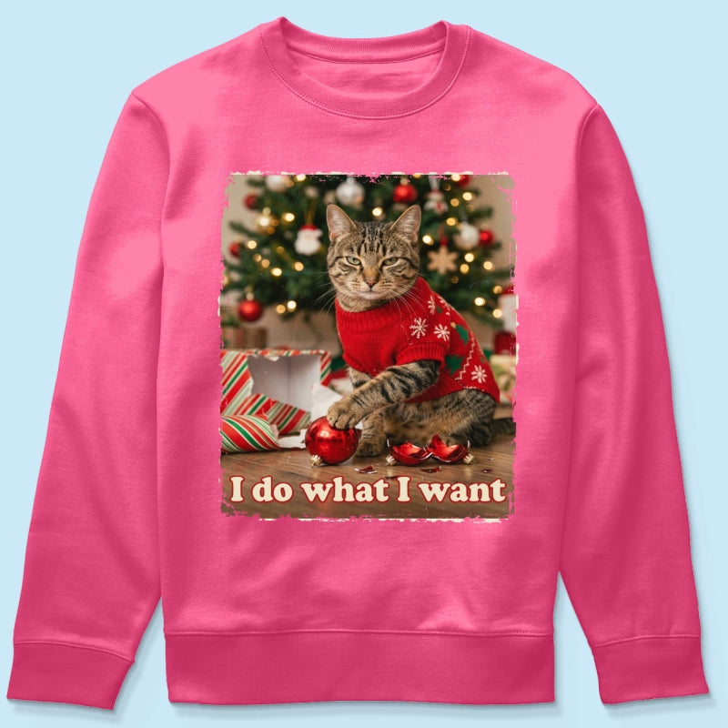 I Do What I Want Trouble Maker Upload Pet Photo - Personalized Shirt - Funny Christmas Gift For Pet Lovers