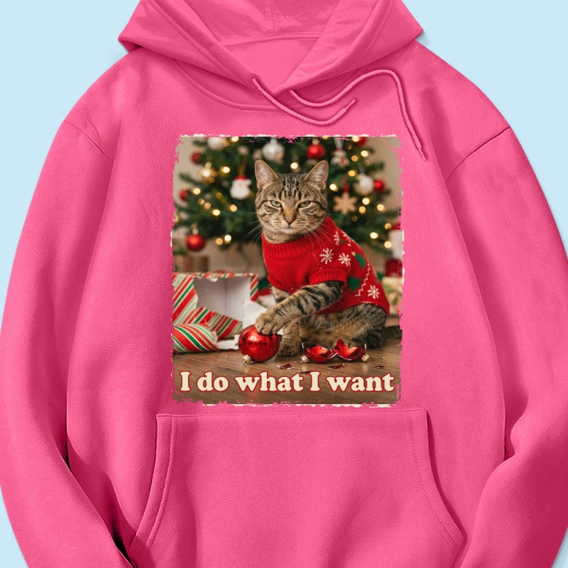 I Do What I Want Trouble Maker Upload Pet Photo - Personalized Shirt - Funny Christmas Gift For Pet Lovers