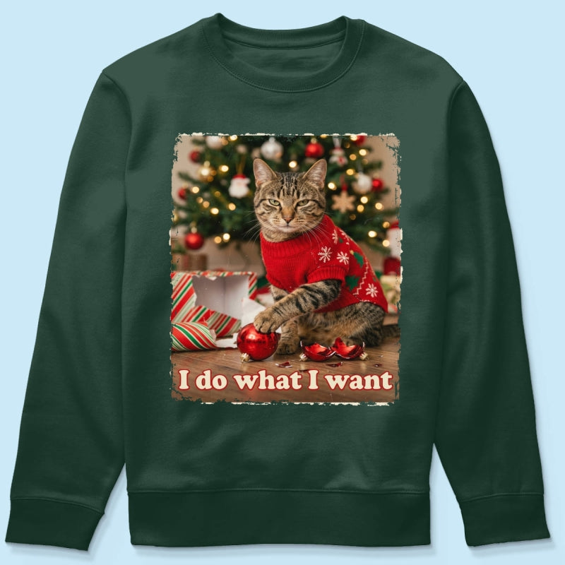 I Do What I Want Trouble Maker Upload Pet Photo - Personalized Shirt - Funny Christmas Gift For Pet Lovers