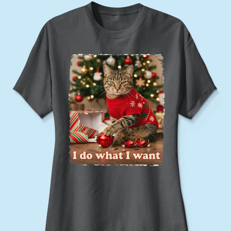 I Do What I Want Trouble Maker Upload Pet Photo - Personalized Shirt - Funny Christmas Gift For Pet Lovers