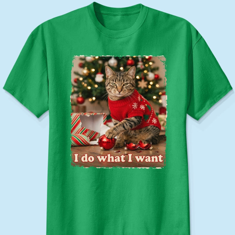 I Do What I Want Trouble Maker Upload Pet Photo - Personalized Shirt - Funny Christmas Gift For Pet Lovers