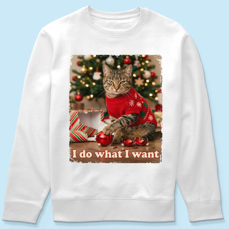 I Do What I Want Trouble Maker Upload Pet Photo - Personalized Shirt - Funny Christmas Gift For Pet Lovers