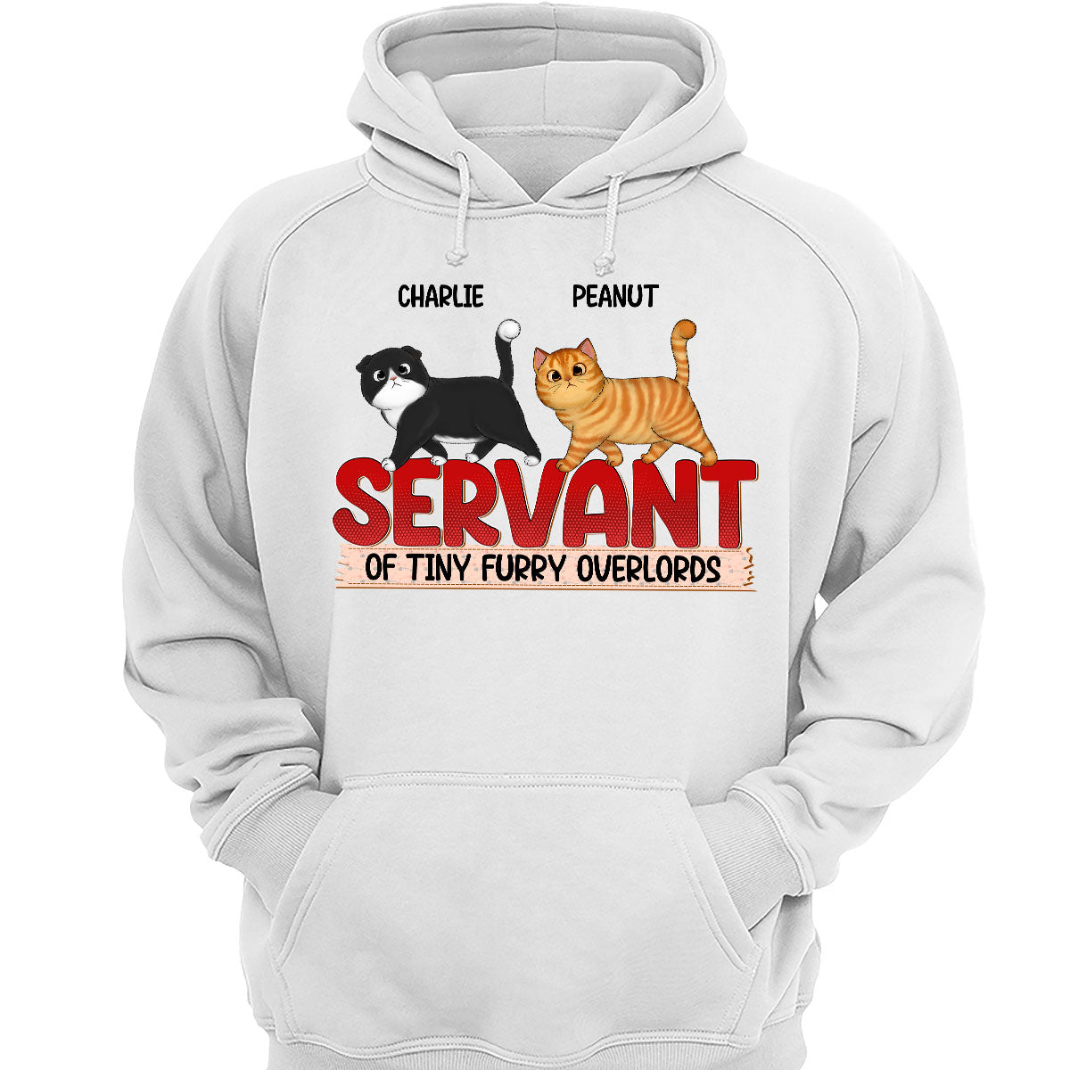 Servant Of Walking Fluffy Cat Gift For Cat Lover Personalized Shirt
