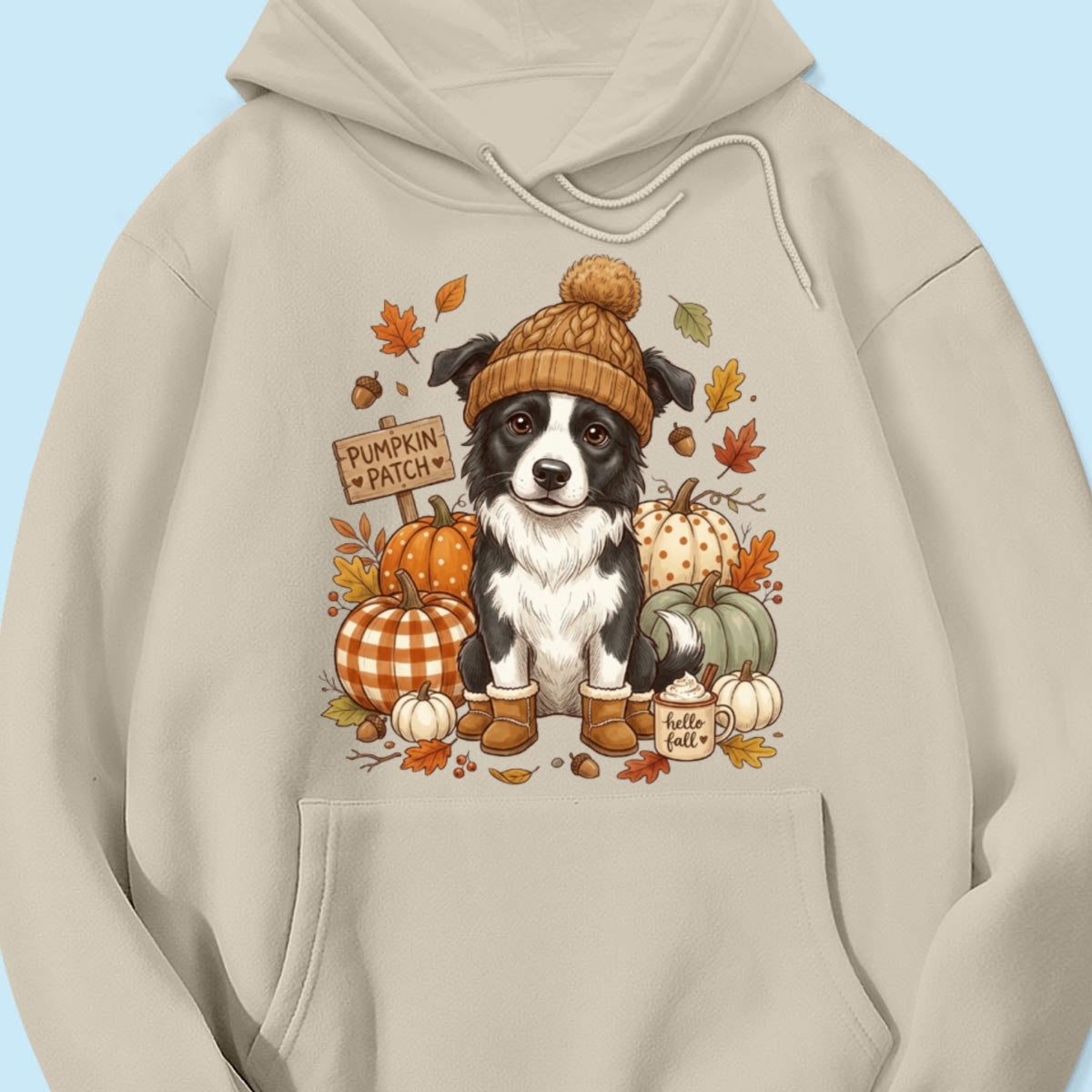 Custom Dog Photo Pumpkin Patch - Personalized Shirt - Fall Gift for Dog Moms, Cat Moms, Pet Lovers