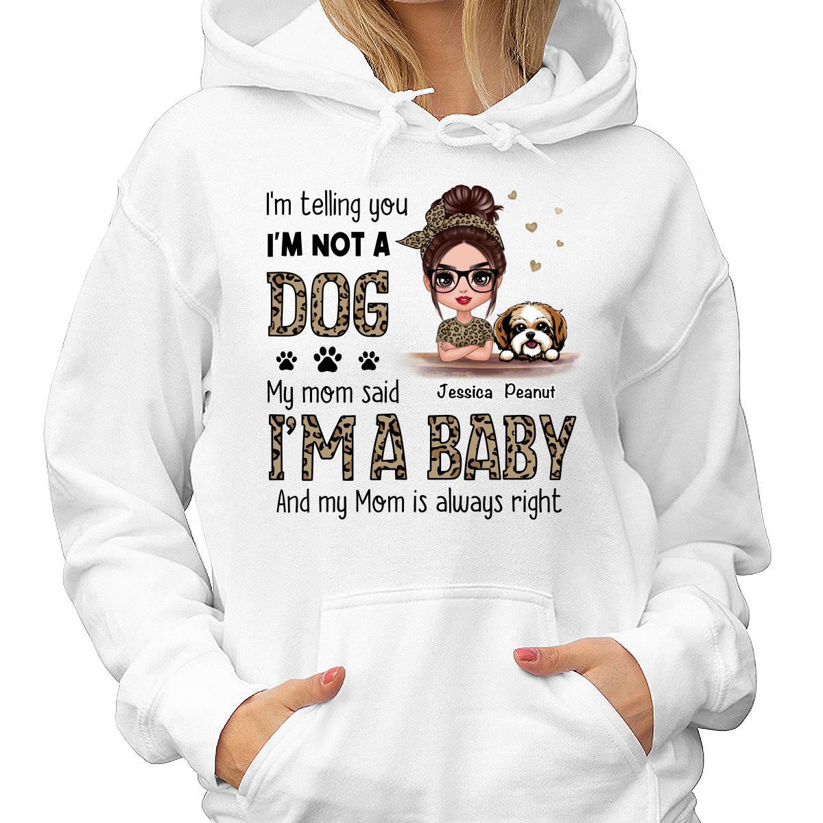 Leopard Shirt Dog Babies Dog Mom Personalized Shirt