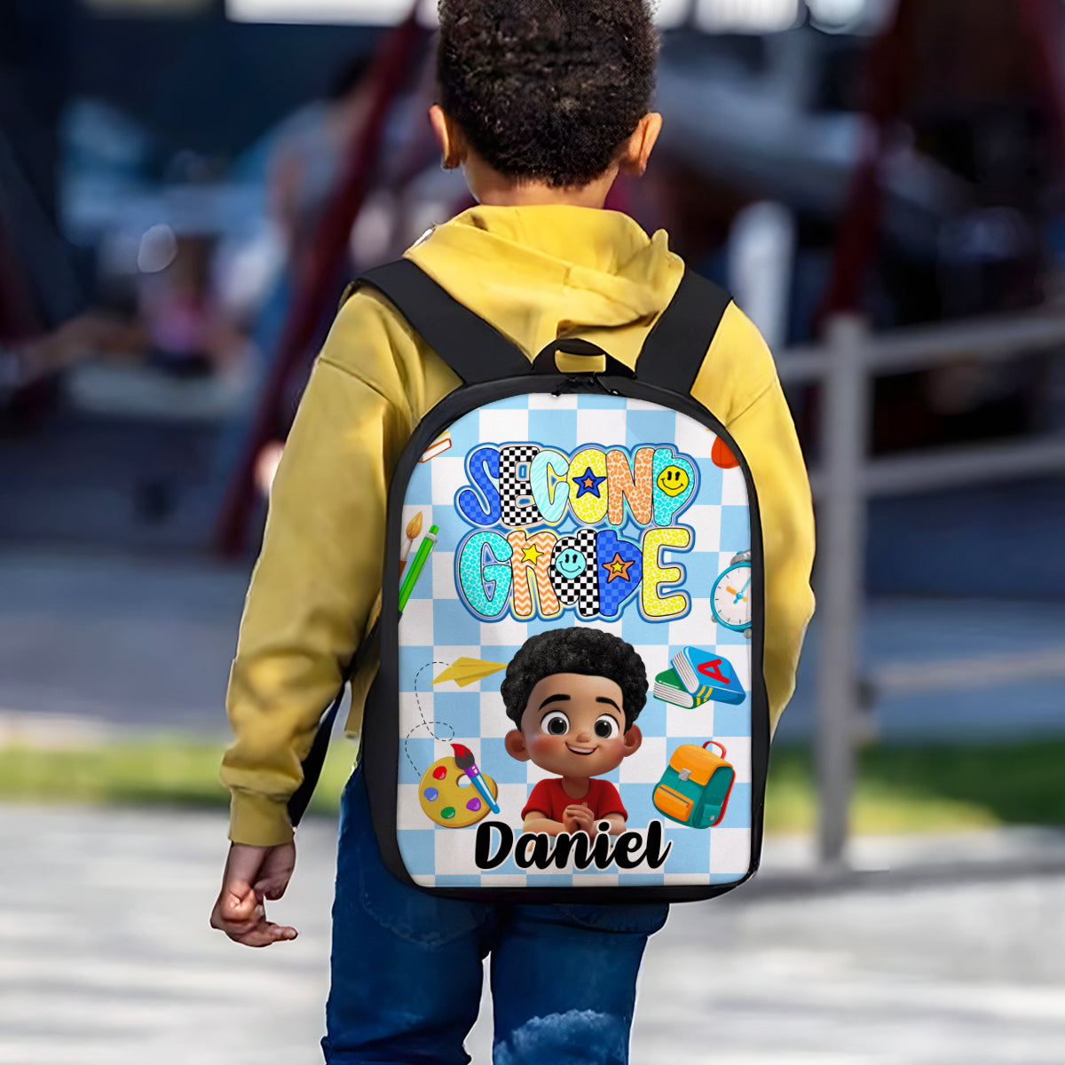 Preppy Back to School Personalized Backpack, Kid's Backpack for School