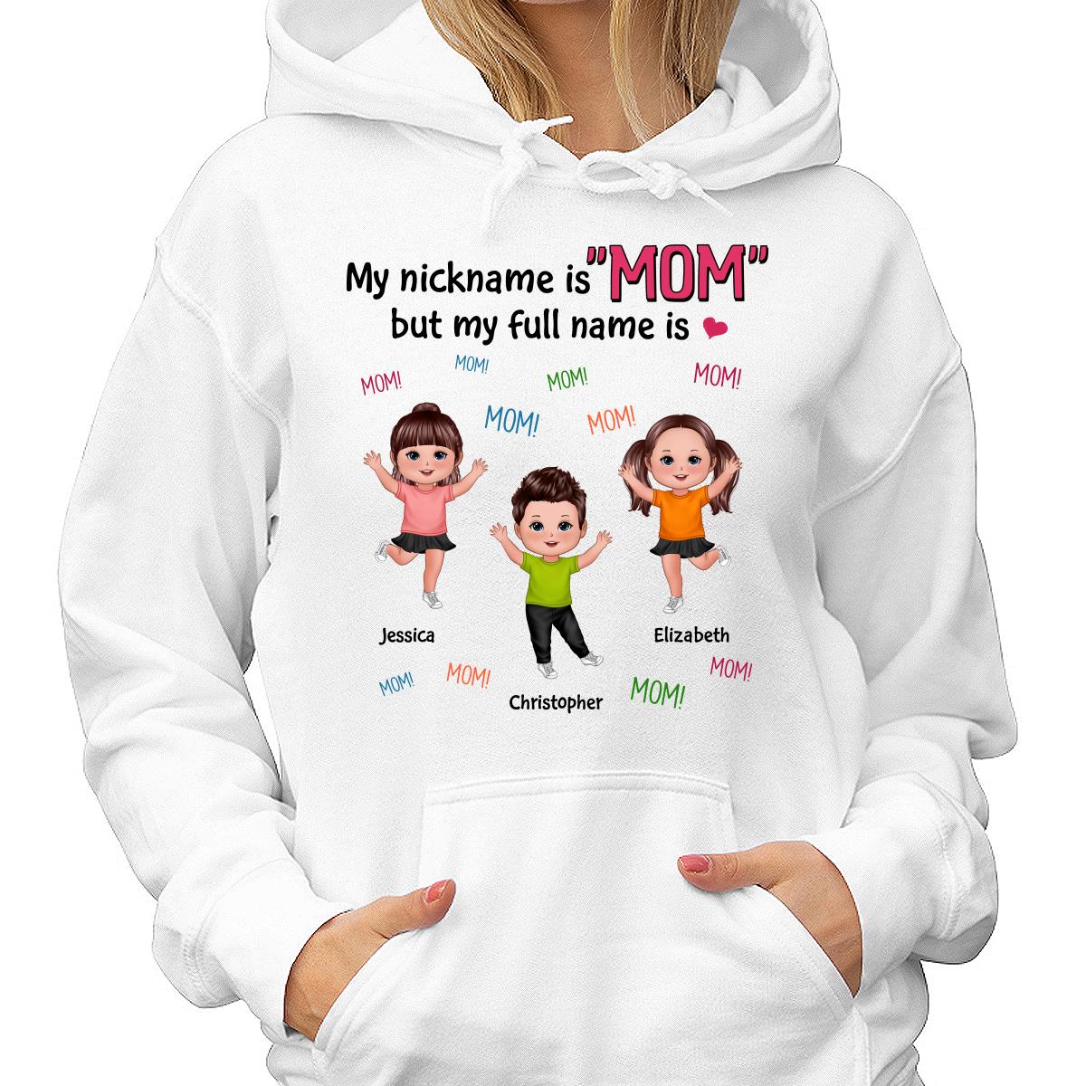 My Full Name Is Mom Mom Mom Dancing Doll Kids Personalized Shirt