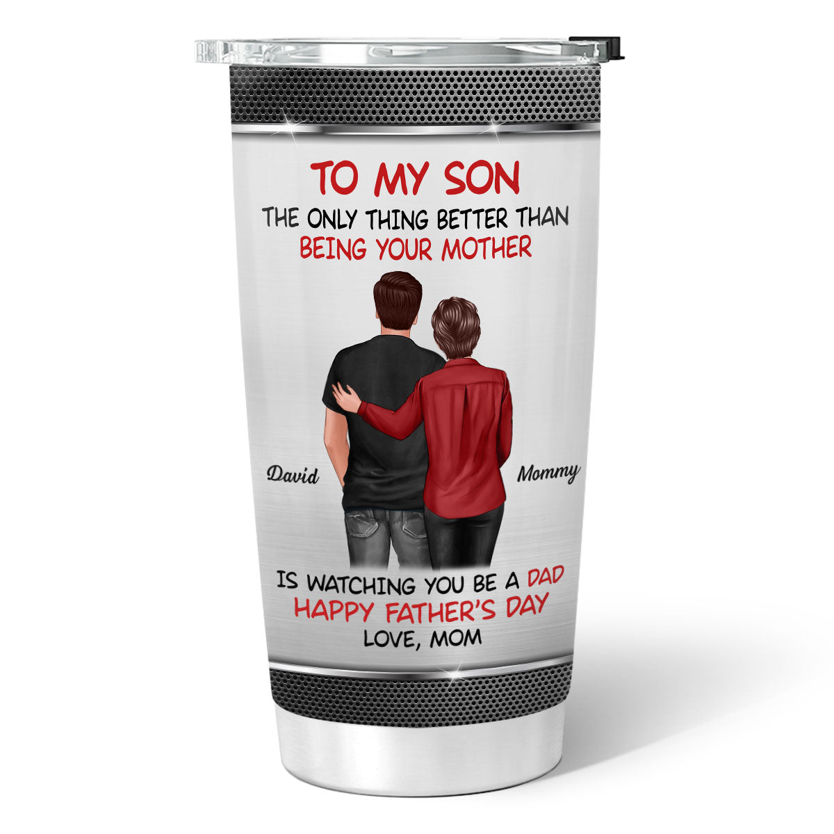 To My Son From Mom Personalized Tumbler| Heartfelt Father's Day Gift For Son