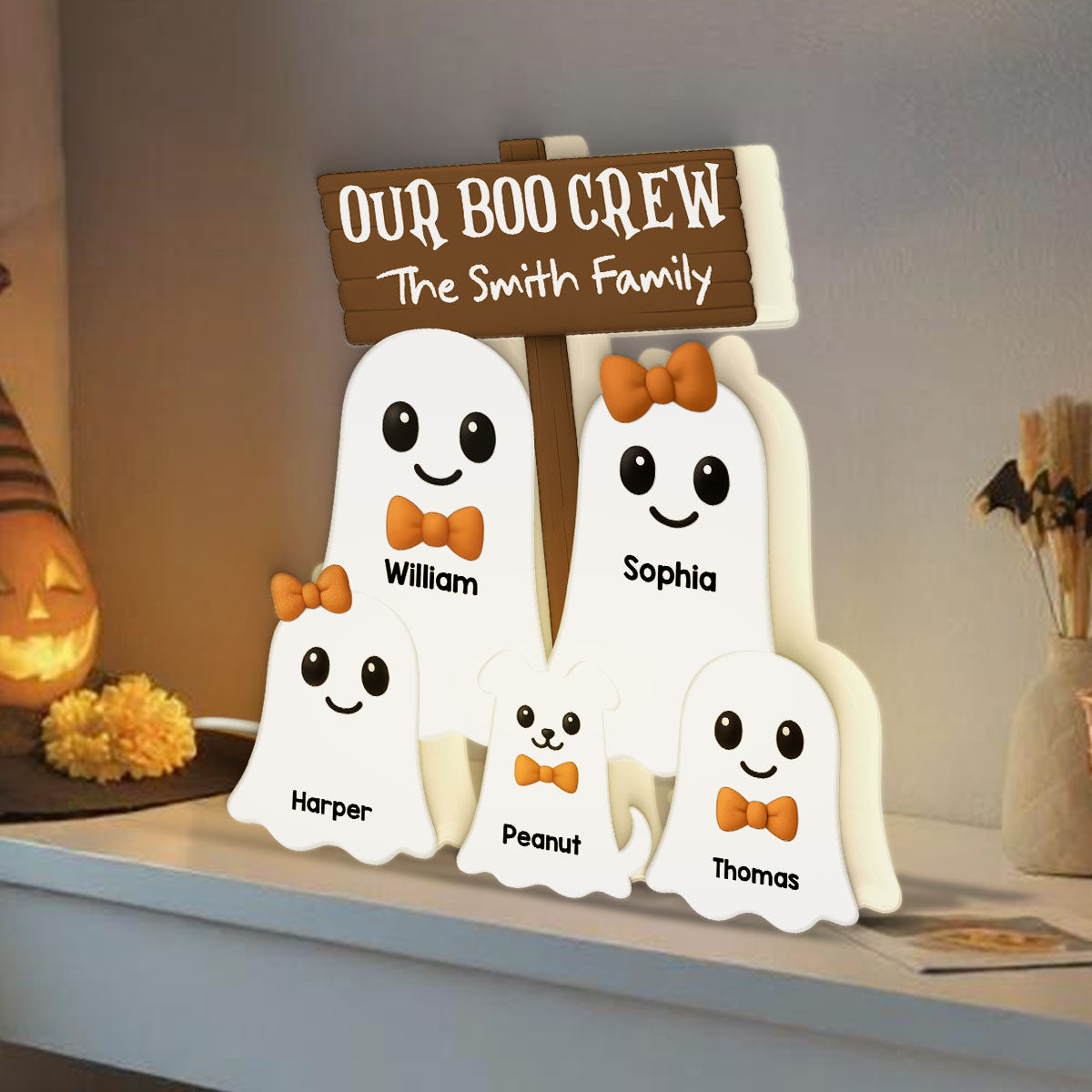 Halloween Boo Family - Personalized Light Box