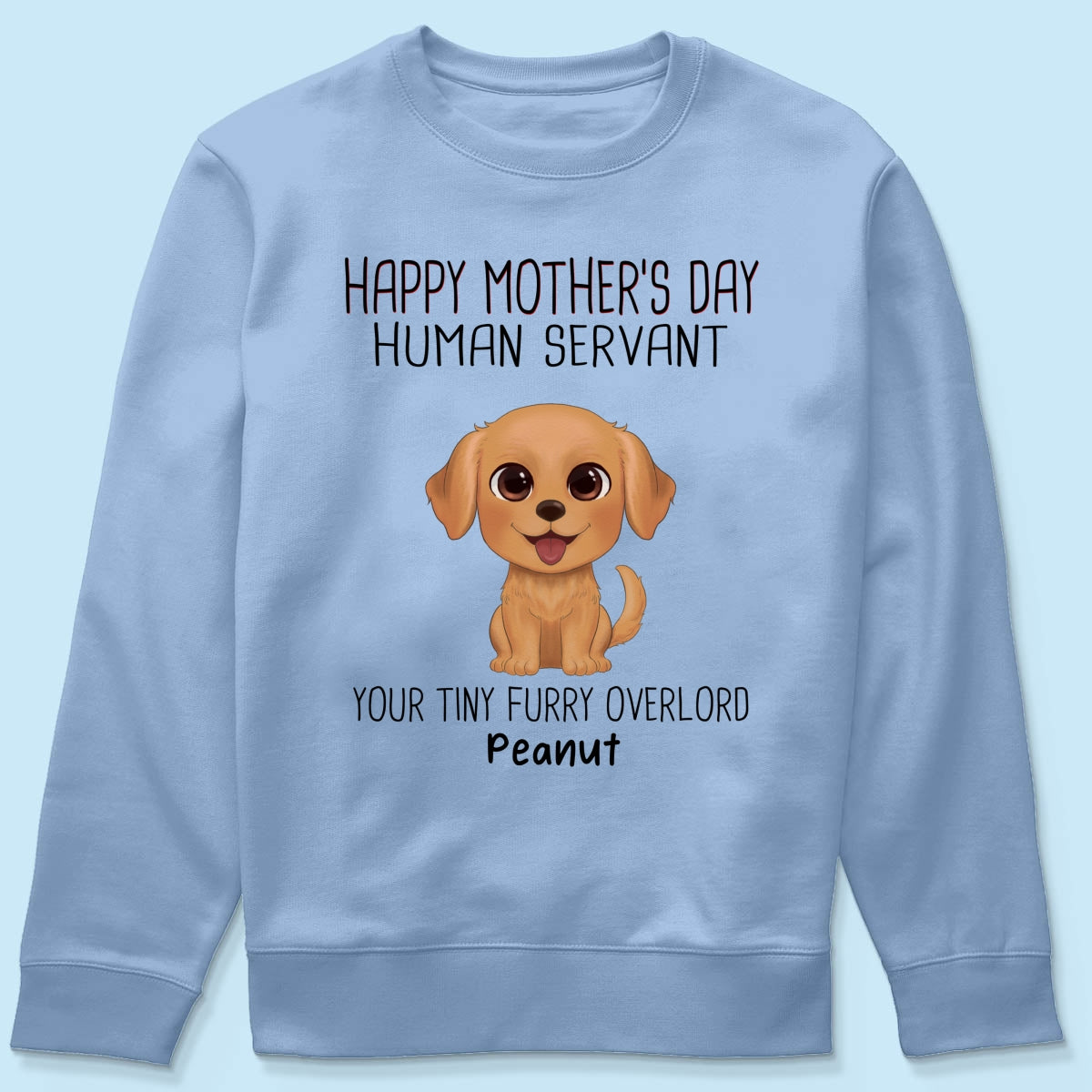 Watercolor Cute Dogs Happy Mother‘s Day Dog Human Servant Personalized Shirt