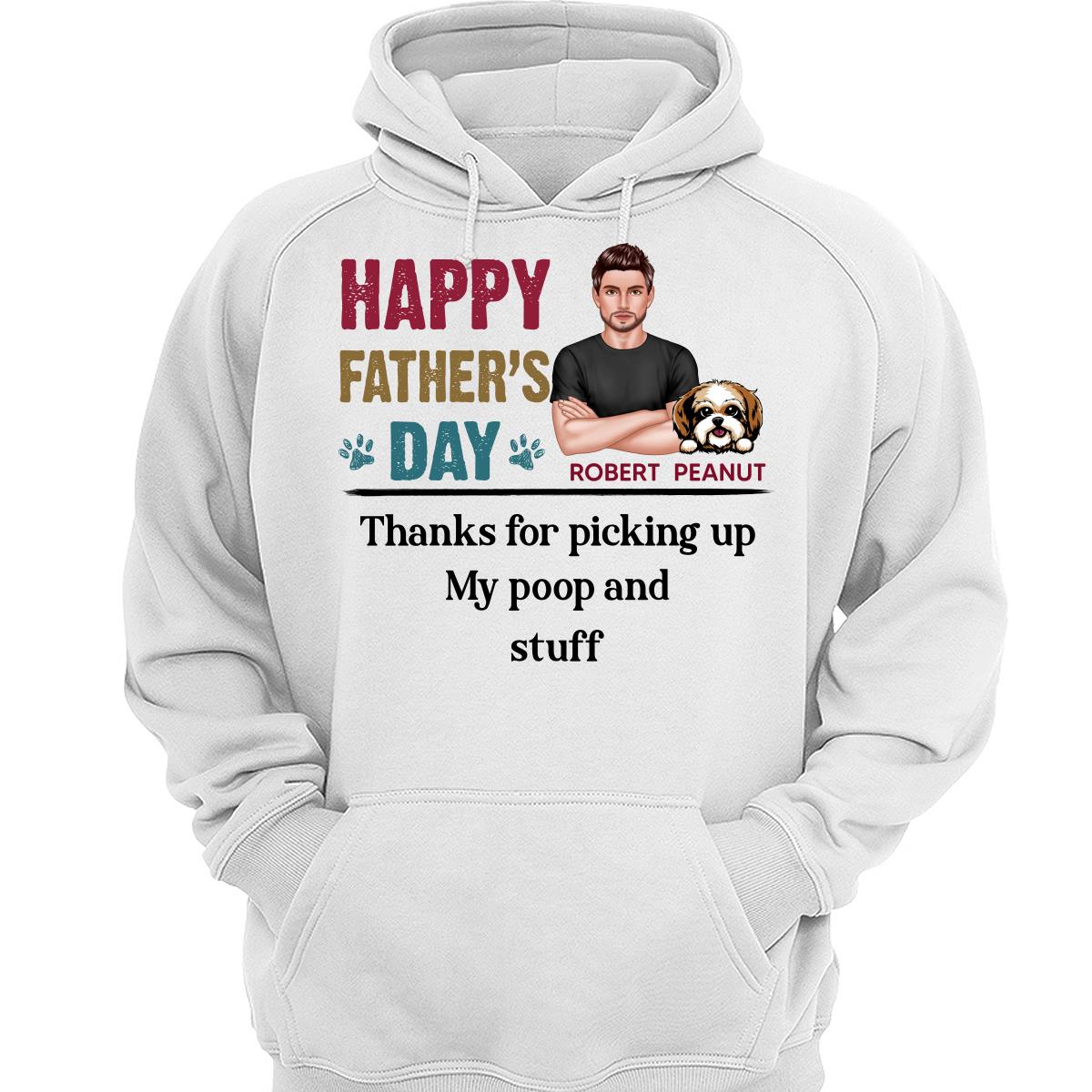 Happy Father‘s Day Dog Dad Retro Personalized Shirt