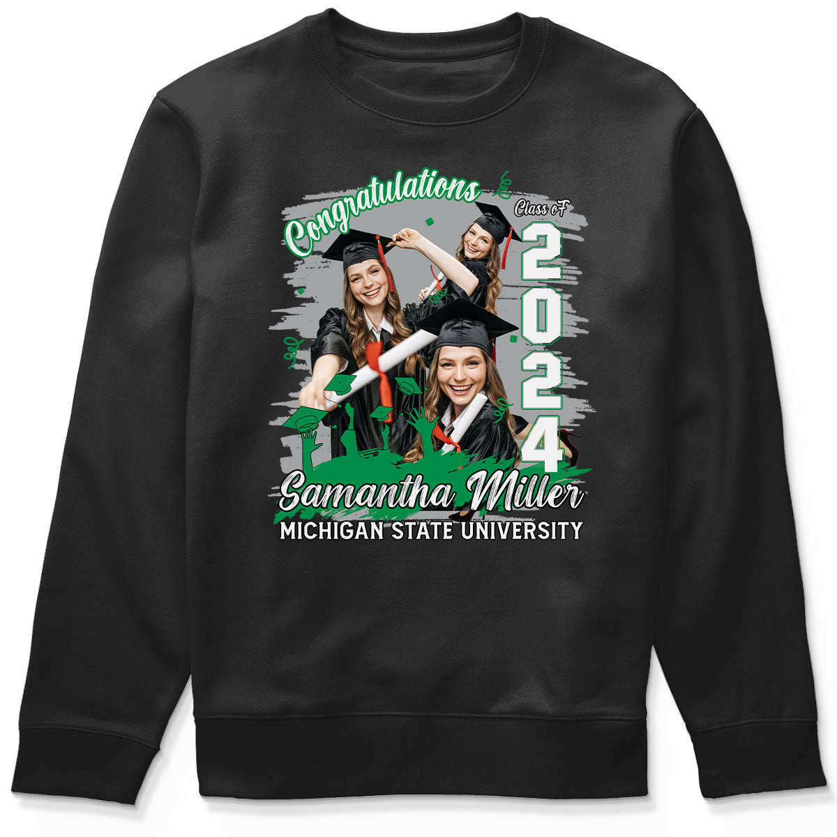 Congratulations Grad 2024 Photo Inserted Graduation Gift Personalized Shirt