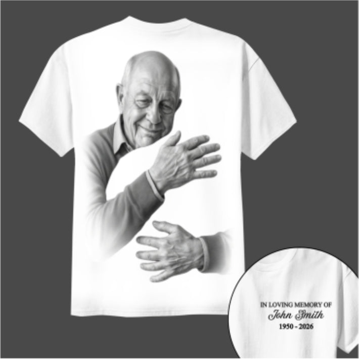 A Hug to Remember Custom Photo - Personalized Shirt - Memorial Gift, Sympathy Gift, Celebration of Life
