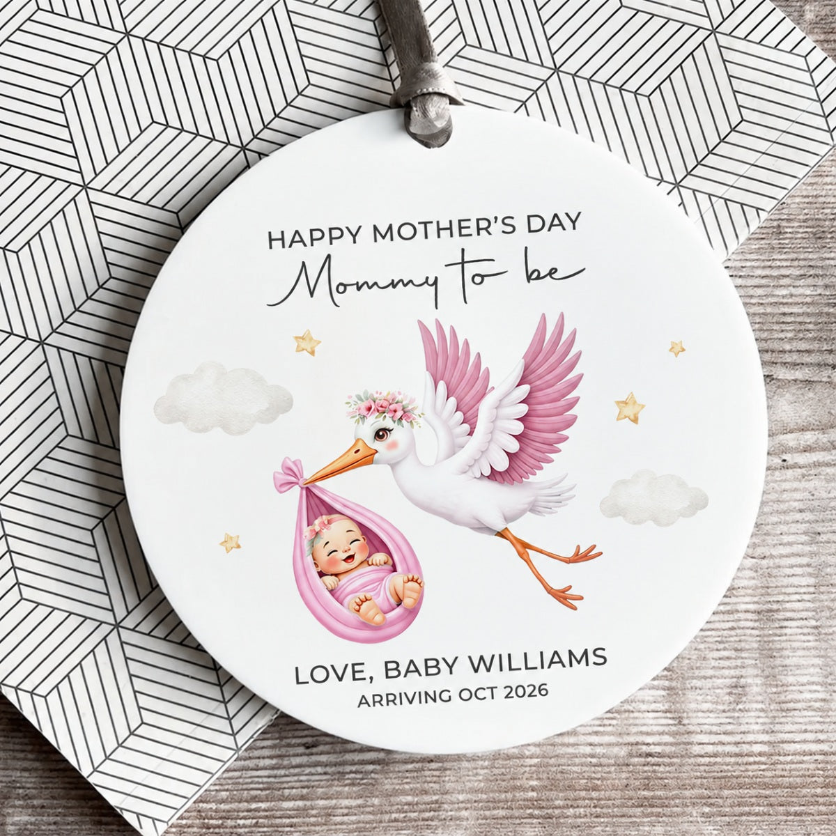 Upsell Mother's Day Greeting Cards - Circle Ornament
