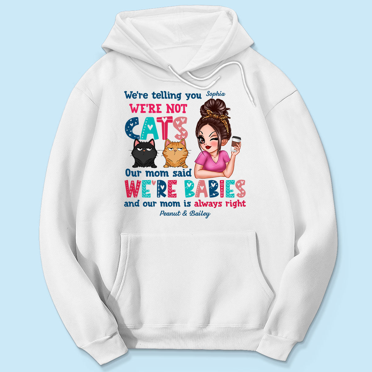 Telling You Not A Cat Sassy Woman & Funny Cat Personalized Shirt