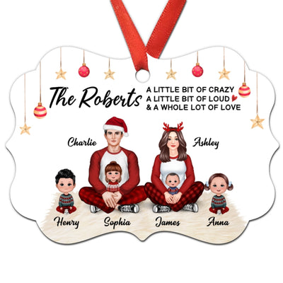 Family This Is Us Front View In House Pretty Personalized Christmas Ornament