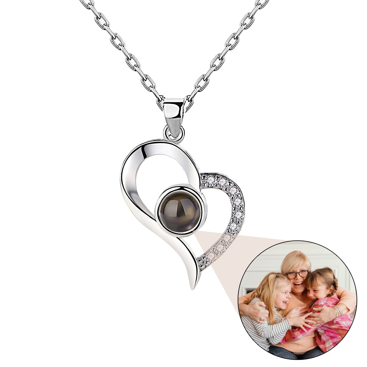 Photo Heart Pendant Necklace, Mother’s Day Gift, Gift For Best Friends