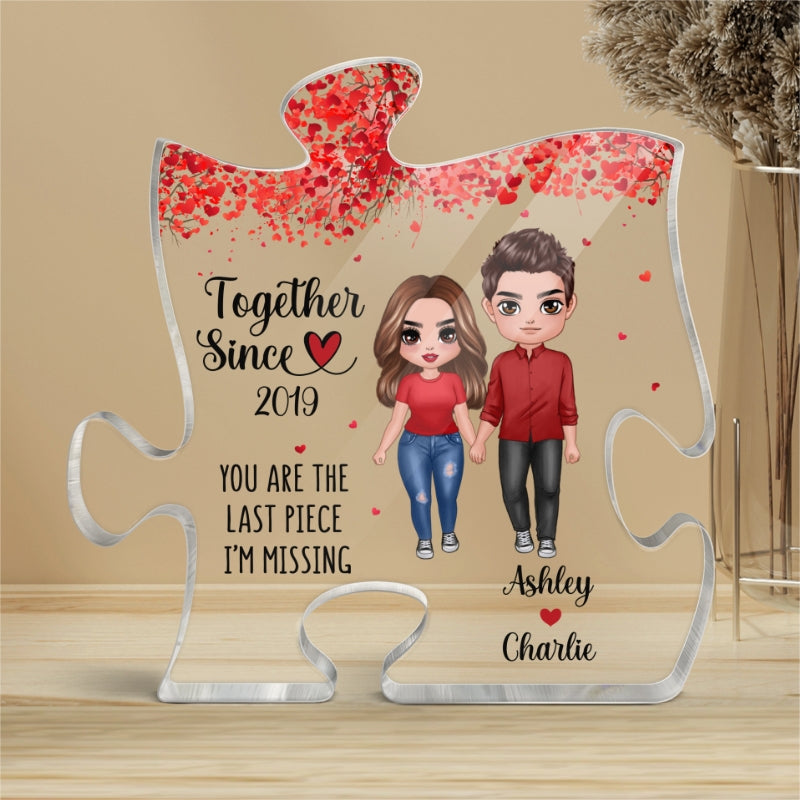 Together Since Last Piece I‘m Missing Personalized Puzzle Acrylic Plaque