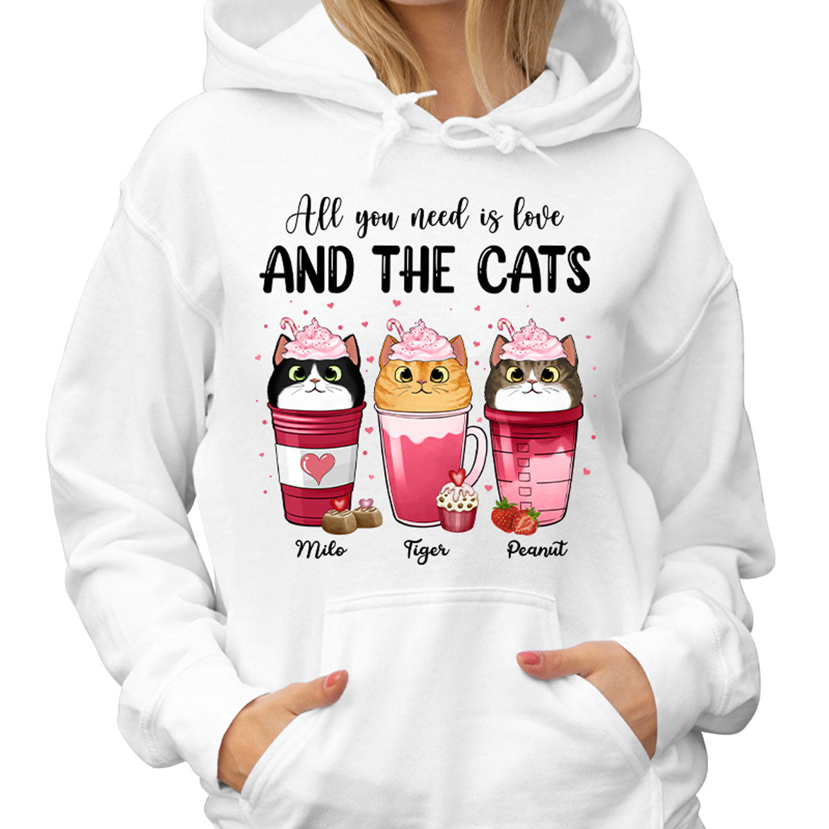 Cats Coffee Cat Mom Personalized Shirt