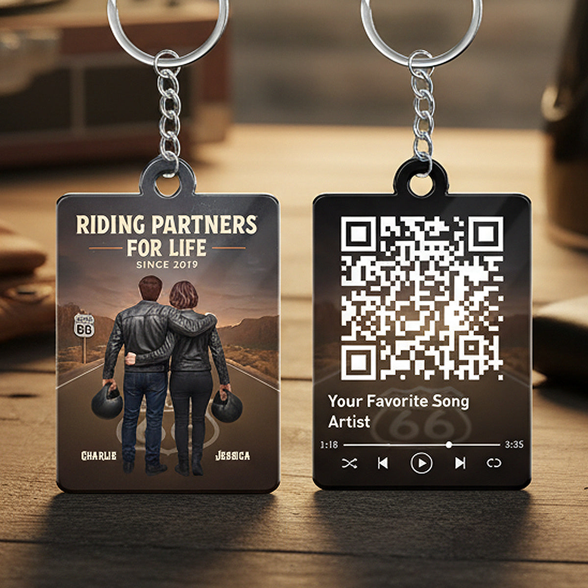 Gift For Her Favorite Song Scannable QR Code - Personalized Couple