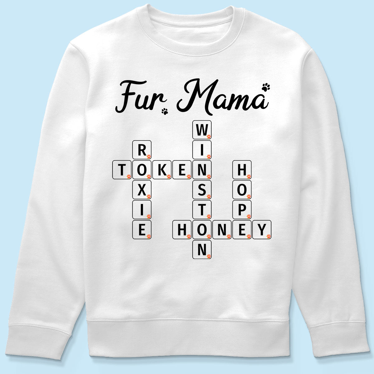 Cat Mom Dog Mom Fur Mama Unique Crossword Puzzle Personalized Shirt