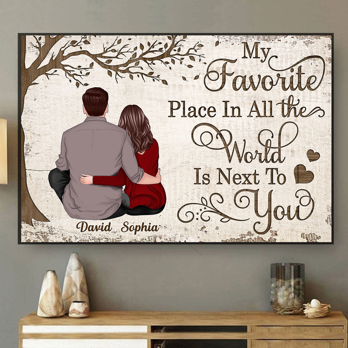 My Favorite Place Couple Gift Personalized Poster