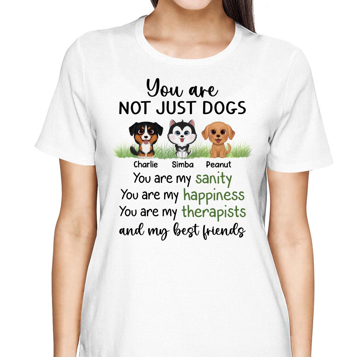 Watercolor Cute Dogs Sanity Best Friends Personalized Shirt