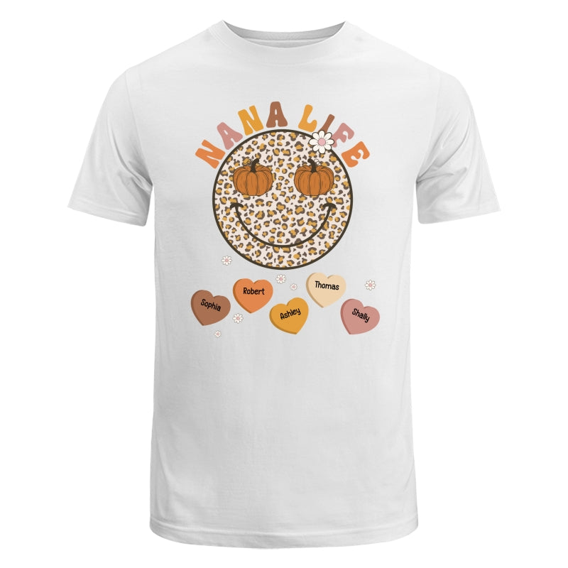 Fall Season Grandma Mom Smiley Face Personalized Shirt